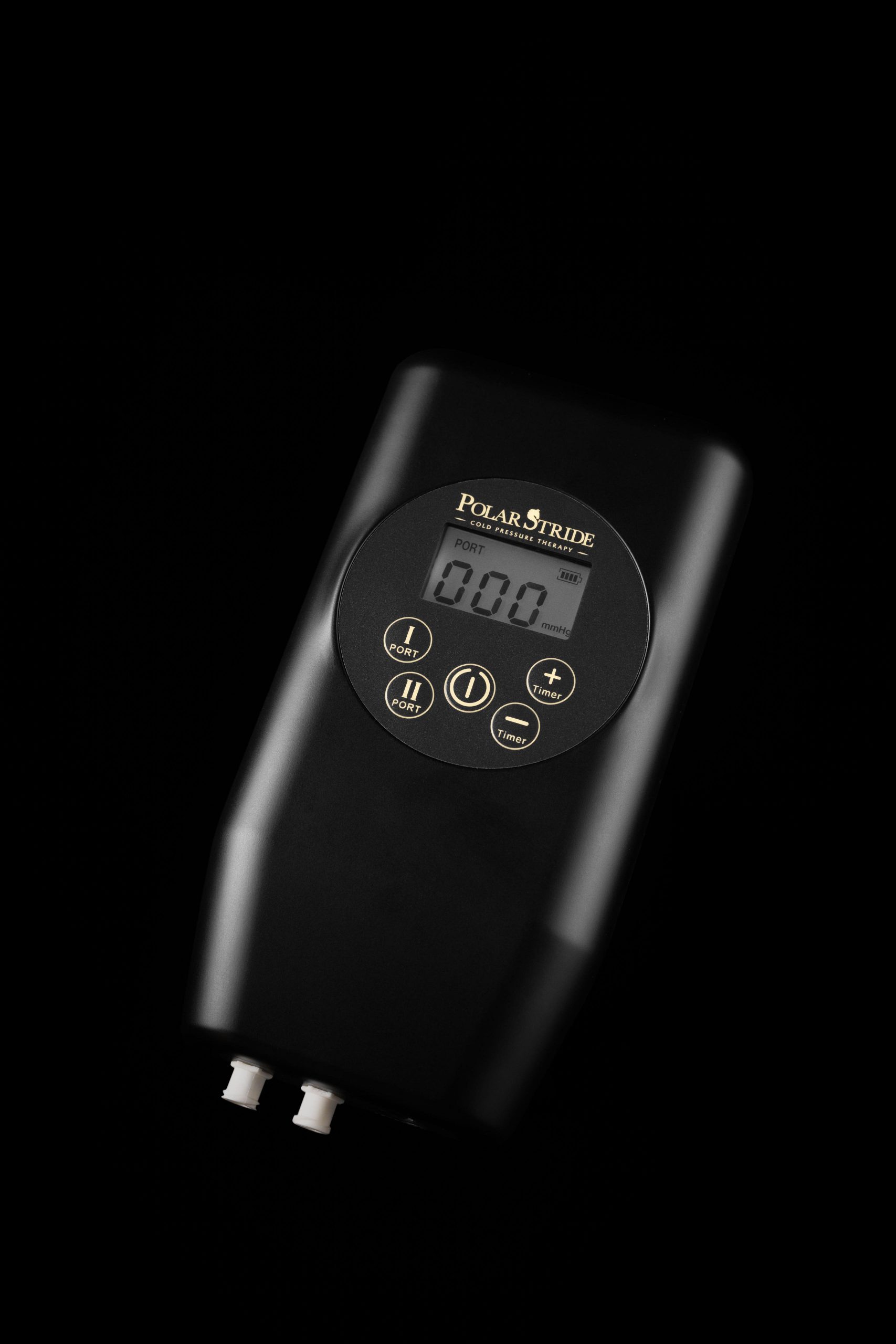 Close-up of Polar Stride control unit for equine recovery settings